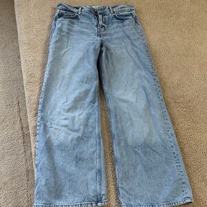 Reformation Light Blue Flare Jeans